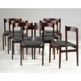 Eight «101» Chairs by Gianfranco Frattini, WOODEN STRUCTURE, offered Jul 2025