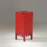 Umbrella Stand, Red Lacquered by Ettore Sottsass, offered Jul 2025