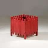 Vase Holder, Red Lacquered by Ettore Sottsass, offered Jul 2025