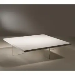 Roberto Monsani, Table Pvc Bases, White Lacquered