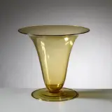 Yellow Glass Vase Vaso by Vittorio Zecchin, offered Jul 2025