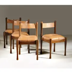 Silvio Coppola, Four Chairs, WOODEN STRUCTURE