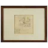 Drawing by Tomaso Buzzi, offered Jul 2025