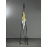 Angelo Lelii, Floor Lamp, Metal Structure, White And Yellow Plastic Lampshade, FLOOR LAMP