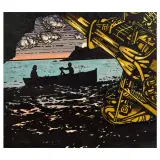 Ercole Pignatelli, Marina IV 1966, acrylic on canvas