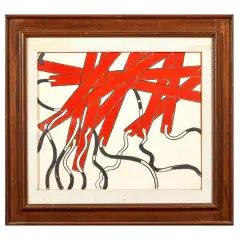 Regolare irregolare by Roberto Barni, mixed media on canvas, offered Jul 2025