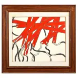 Roberto Barni, Regolare irregolare, mixed media on canvas