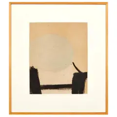 John Blackburn, Untitled, mixed media on pressed cardboard