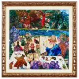 Antonio Possenti, Giverny, oil on board