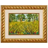 Michele Cascella, Paesaggio con ginestre, oil on canvas