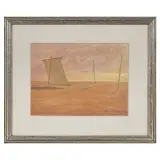 Walter Lazzaro, Morning, mixed media on board