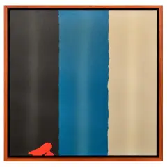 Ennio Finzi, Untitled (Blue) 2005, mixed media on canvas