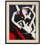 Mark Kostabi, Appassionata (Infra Red) 1997, oil on canvas