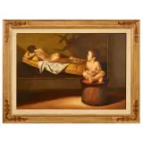 Antonio Nunziante, Omaggio a Ferroni, oil on canvas