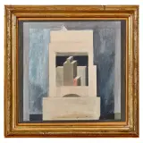 Giovanni Ragusa, Dopo la pioggia 1982, mixed media on board