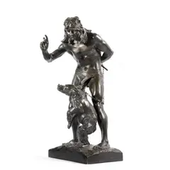 Bohemian Bear Tamer by Paul Wayland Bartlett, bronze, offered Jun 2025