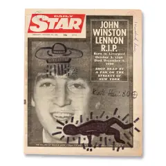Untitled by Keith Haring, Untitled / John Lennon's Death, offered Jun 2025