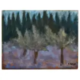 Ottone Rosai, Landscape 1948, oil on canvas