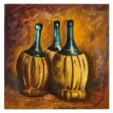 Ottone Rosai, Tre fiaschi 1937, oil on board