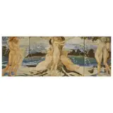 Albert Philippot, Le Baigneuse, oil on canvas