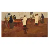 Lorenzo Viani, Clinic, oil on plywood