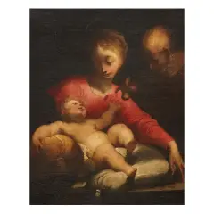 Valerio Castello, Madonna Of The Pear, oil on canvas
