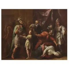 The Death Of Lucretia by Alessandro Gherardini, oil on canvas, offered May 2025