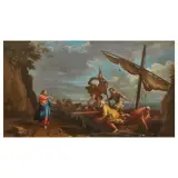 Adrien Manglard, The Miraculous Draught Of Fishes, oil on canvas