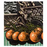 Ercole Pignatelli, Frutta II 1966, acrylic on canvas