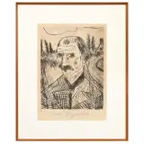 Untitled by Antonio Ligabue, Self-portrait, offered Apr 2025
