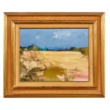 Sergio Scatizzi, Landscape, acrylic on board