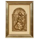 Cesare Cossi, Madonna della Pace, bronze bas-relief