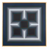 Rino Sernaglia, Positivo-Negativo 1973, acrylic on canvas