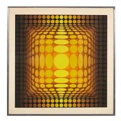 Optic by Victor Vasarely, screenprint, offered Apr 2025