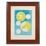 Cinq lunes sur fond bleu 1966 by Jean Arp, offered Apr 2025