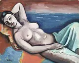 Max Pechstein, Morgen (Marta), 1932, Gouache auf leicht genarbtem Velin
