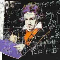 Andy Warhol, Beethoven, 1987, Farbserigraphie auf Karton