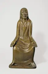Lehrender Christus by Ernst Barlach, 1931, Bronze mit gelblicher Patina. 88,5 cm (34 ⅞ in.), sold Nov 2012