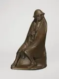 Ernst Barlach, Der Flötenbläser, 1936, Bronze mit brauner Patina. Höhe: 59,5 cm (23 ⅜ in.)