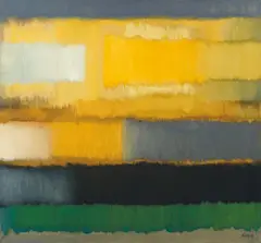 Schwarz und Gelb by Fritz Winter, 1964, Öl auf Leinwand, sold May 2012