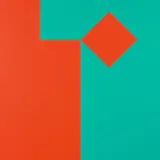 Camille Graeser, rot-grün-volumen 1:1, 1/8 bewegt, 1974, Acryl auf Leinwand