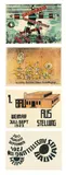Bauhaus, Ausstellung Weimar, 1923, 19 im Postkartenformat gestaltete Lithographien und Farblithographien verschiedener Künstler