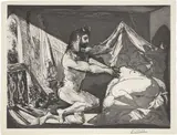Pablo Picasso, Faune dévoilant une dormeuse, 1936, Aquatinta, Reservage und Linienätzung auf Arches-Velin