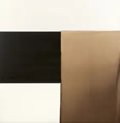 Callum Innes, Exposed Painting Charcoal Grey Yellow Oxide, 2000, Öl auf Leinwand