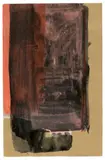 Blinky Palermo, Ohne Titel, 1969, Tusche, Deckweiß und Gouache auf braunem Papier