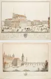 František a Filip Hegerovi, Two Pragensias, Around 1792-1793, coloured copper engraving, paper
