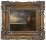 August Piepenhagen, Landscape with a Rock
