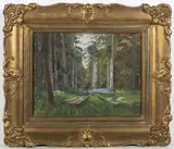Roman Havelka, In the Forest, 1905, oil on cardboard