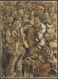 Josef Loukota, Laughter, 1902, pencil, watercolour, gouache, paper