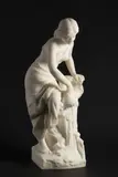 Carlo Pittaluga, Nymph, 1910s, carrara marble
